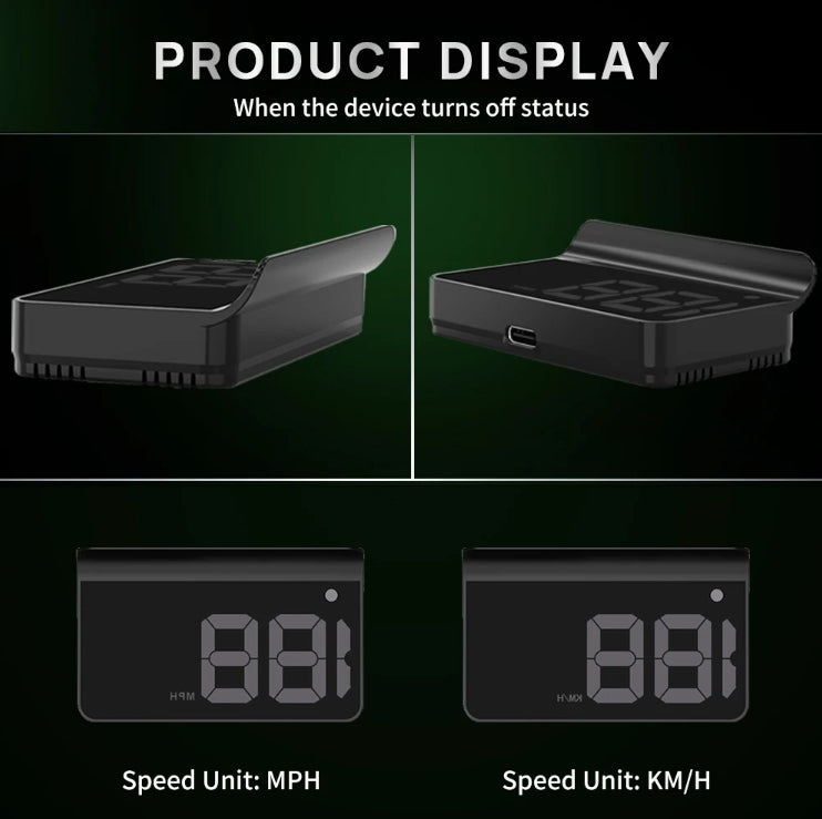 LED Heads-Up Display Car Speedometer