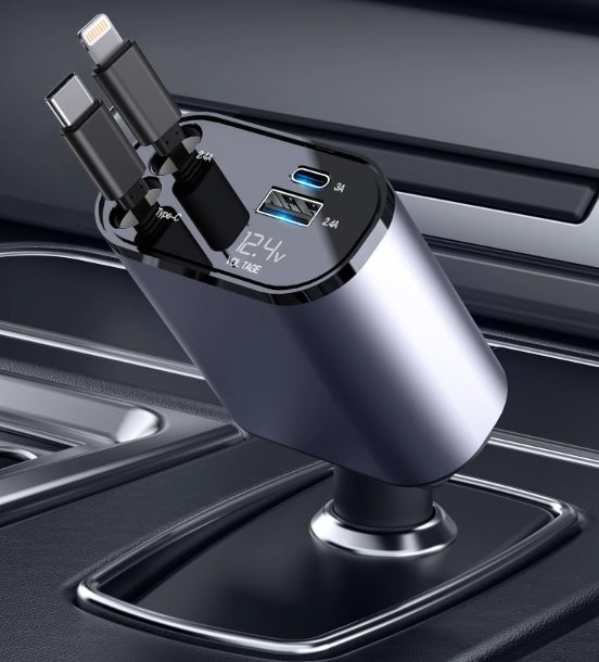4-in-1 Fast Charging Car Charger