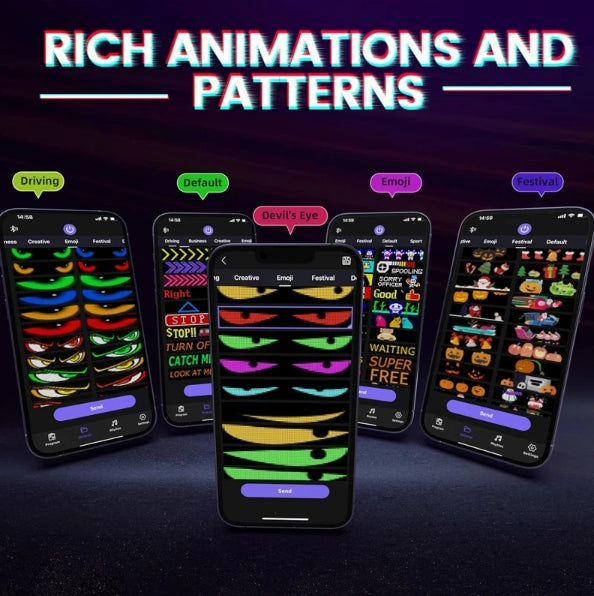 Bluetooth Flexible RGB LED Matrix Display