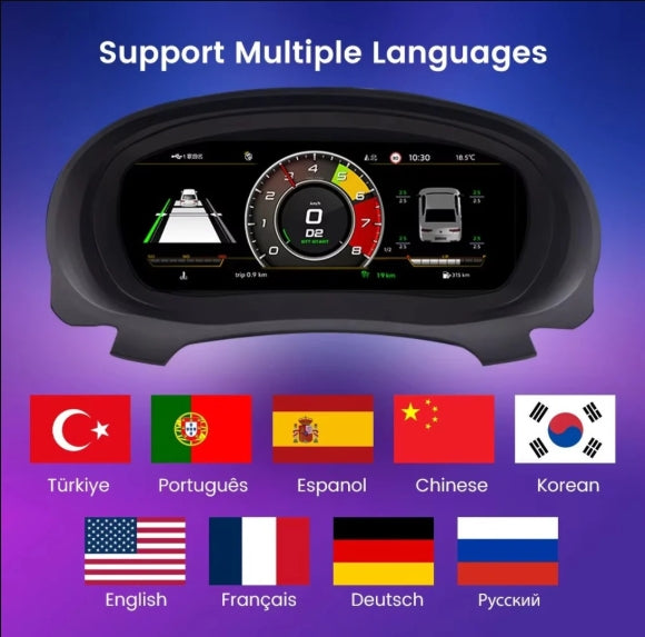 VW Digital Dashboard LCD Instrument Cluste