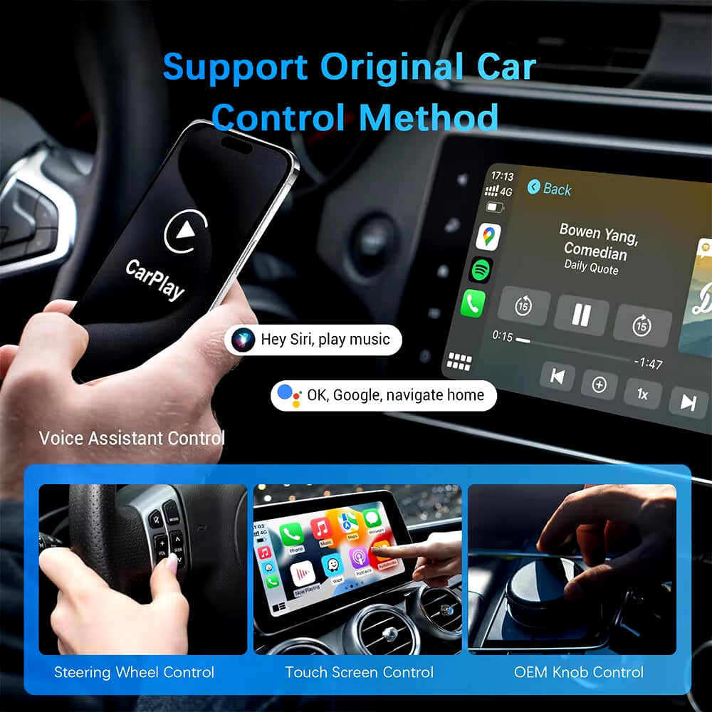 2-in-1 Wireless CarPlay & Android Auto Adapter