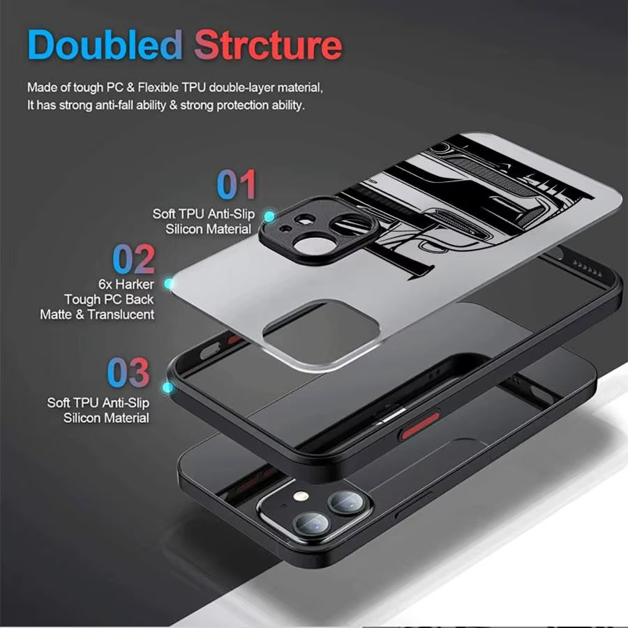 Porsche 911 GT3 RS Matte Grey Phone Case (IPHONE ONLY)