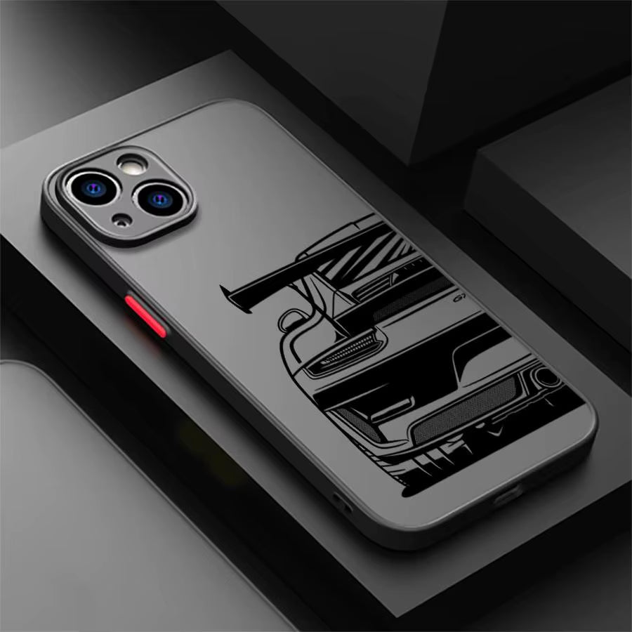 Porsche 911 GT3 RS Matte Grey Phone Case (IPHONE ONLY)