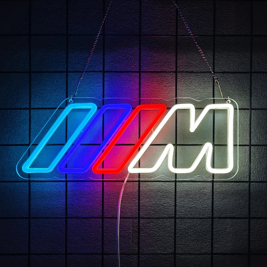Premium BMW LED “M-Style” Motorsport Neon Wall Sign