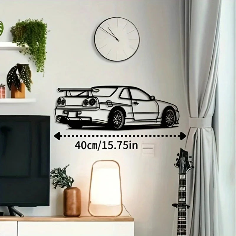 Nissan GT-R Skyline R34 Metal Wall Art