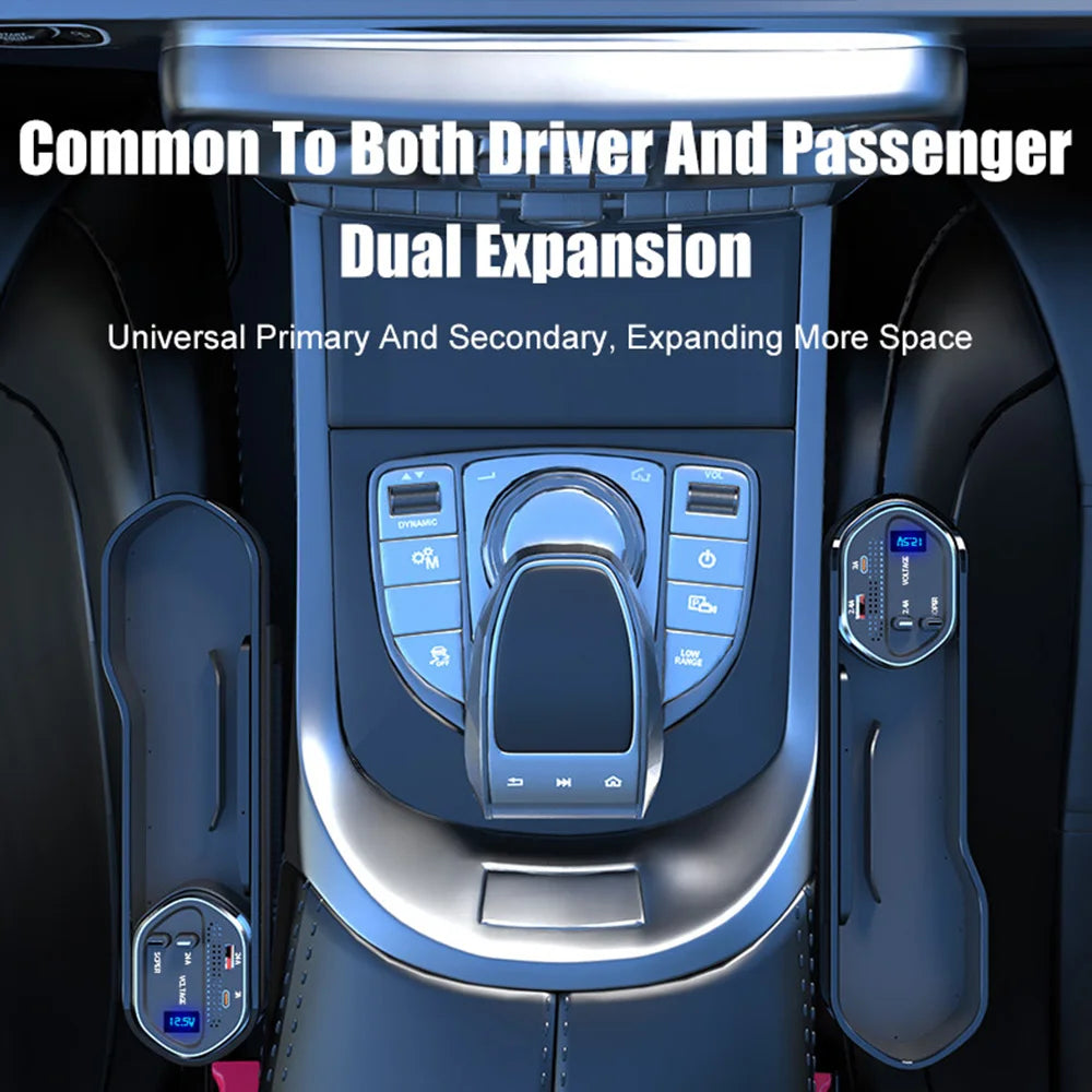 Car Seat Gap Organizer with Fast Charging