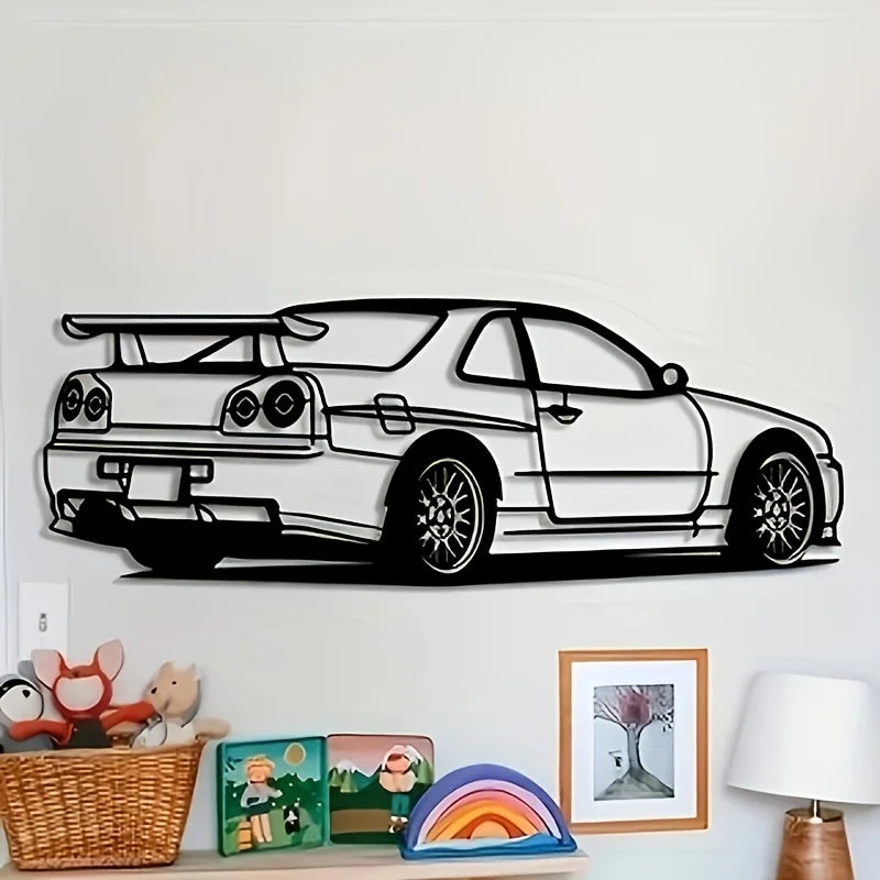 Nissan GT-R Skyline R34 Metal Wall Art