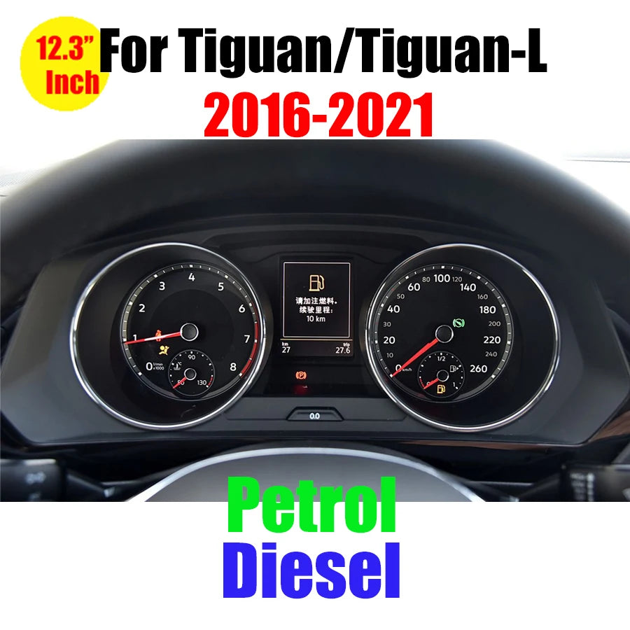 VW Digital Dashboard LCD Instrument Cluste