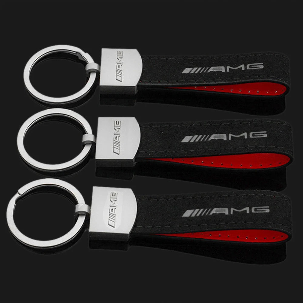 Mercedes Benz AMG Premium Leather Keychain