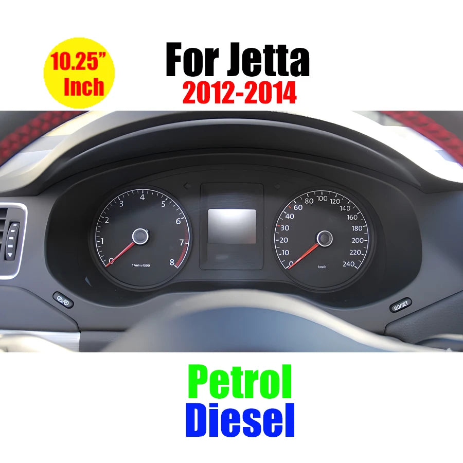 VW Digital Dashboard LCD Instrument Cluste