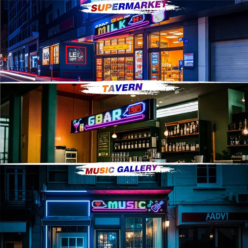 Bluetooth Flexible RGB LED Matrix Display