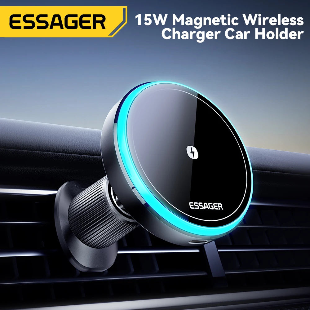 15W Magnetic Wireless Car Charger Mount