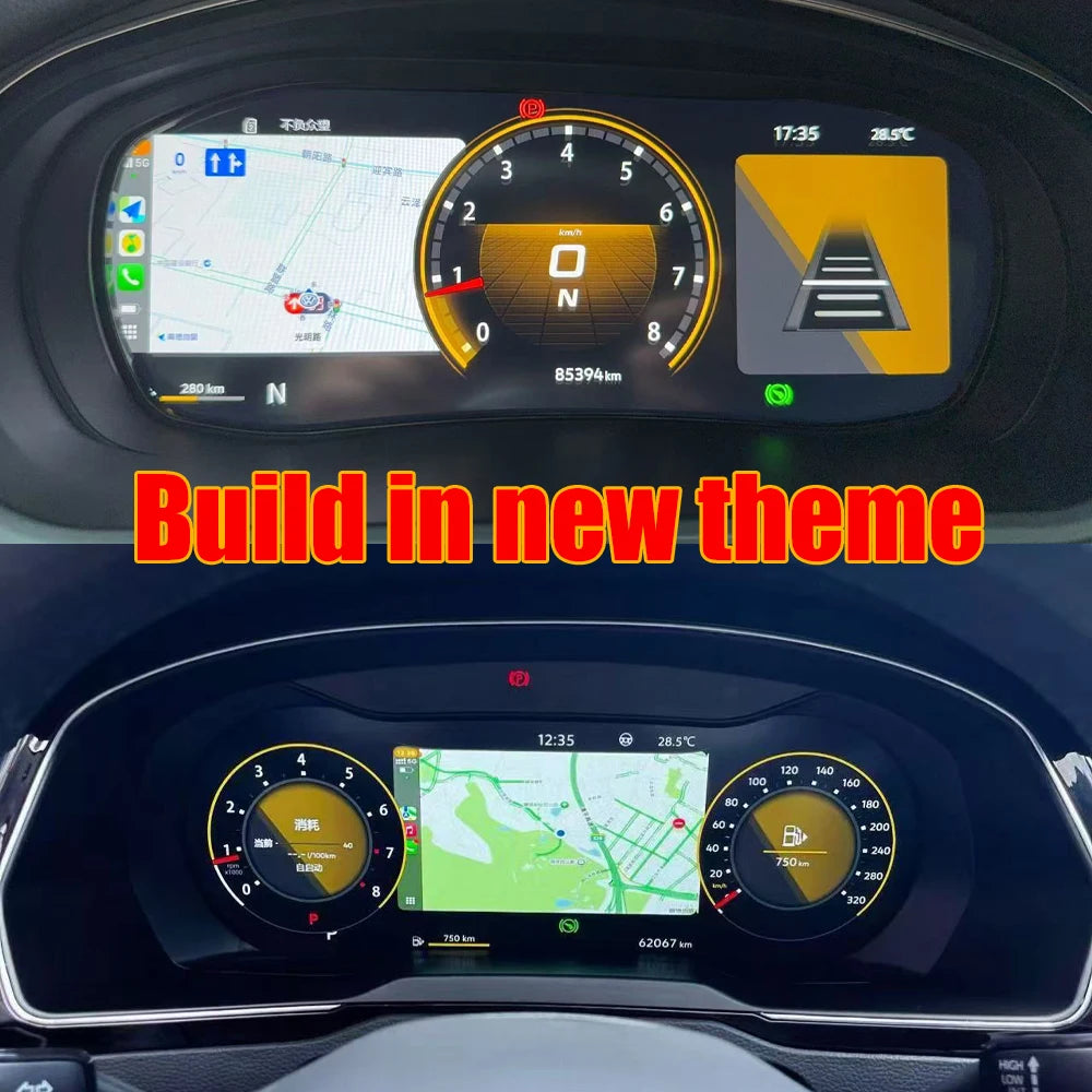 VW Digital Dashboard LCD Instrument Cluste