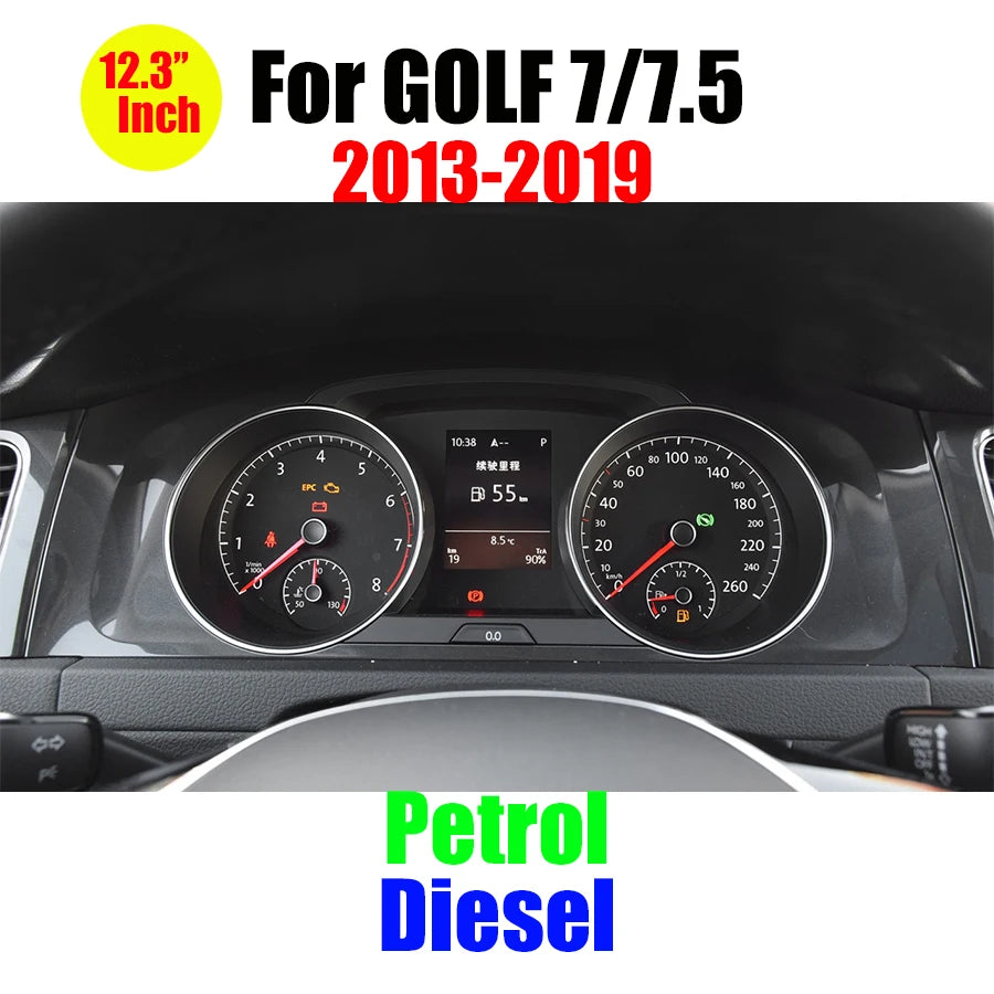 VW Digital Dashboard LCD Instrument Cluste