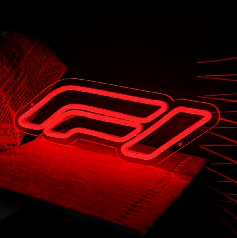 F1-Style Neon LED Wall Sign