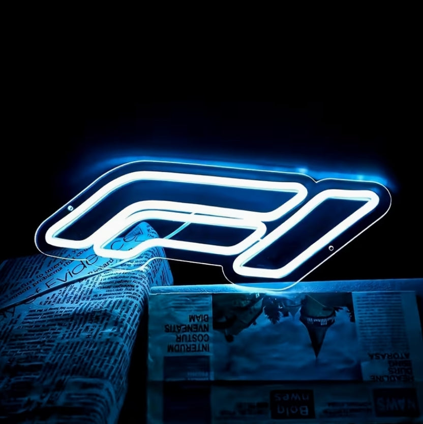 F1-Style Neon LED Wall Sign