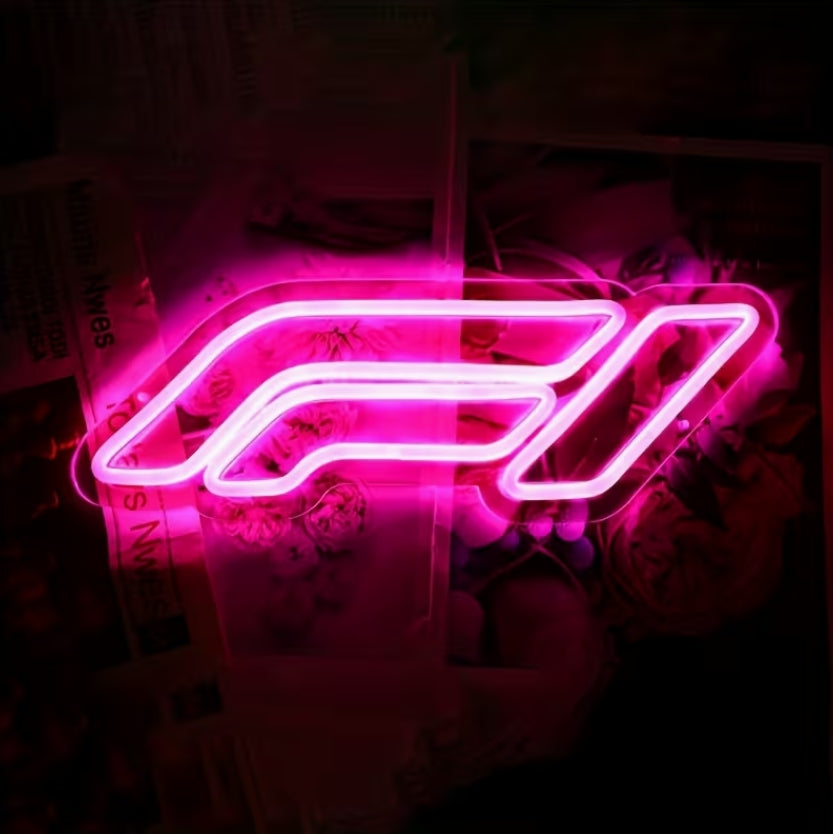 F1-Style Neon LED Wall Sign