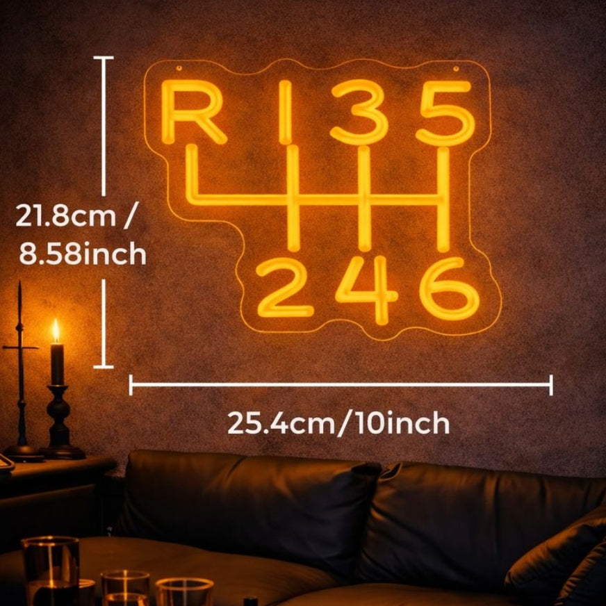 Manual Transmission Neon LED Light