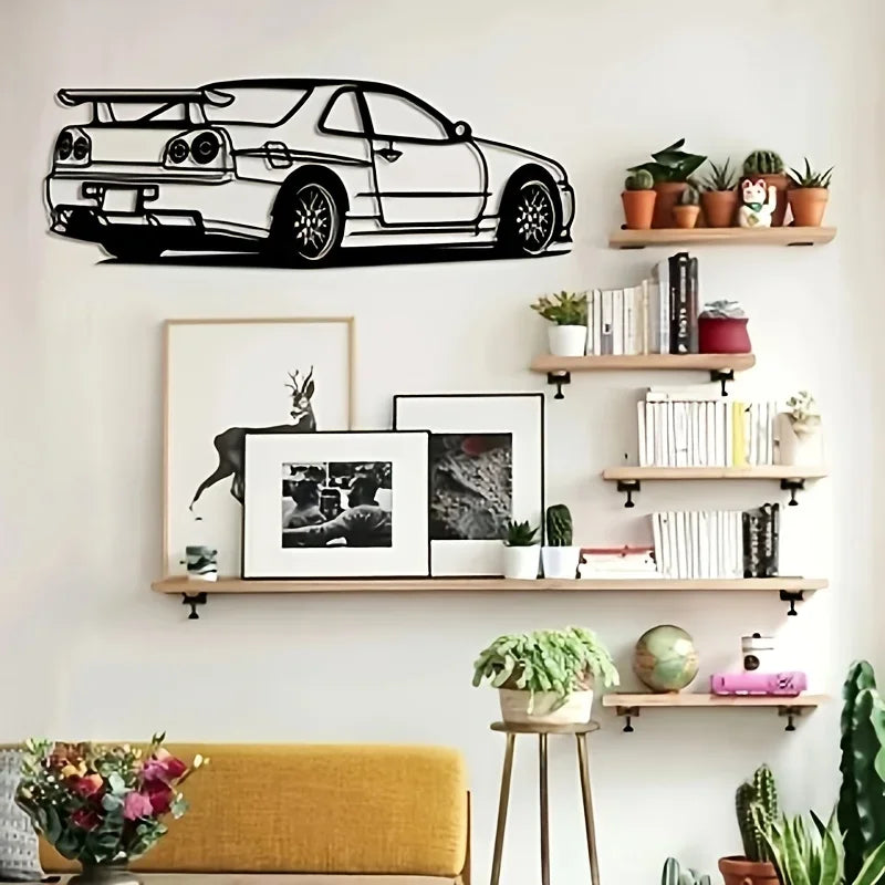 Nissan GT-R Skyline R34 Metal Wall Art