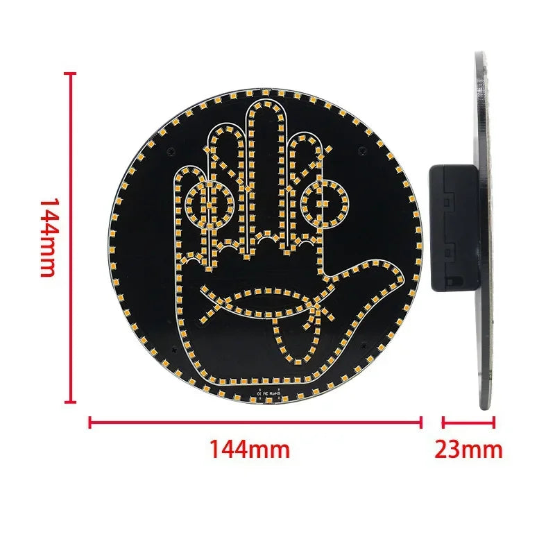 Remote-Controlled LED Emoticon Car Light Display