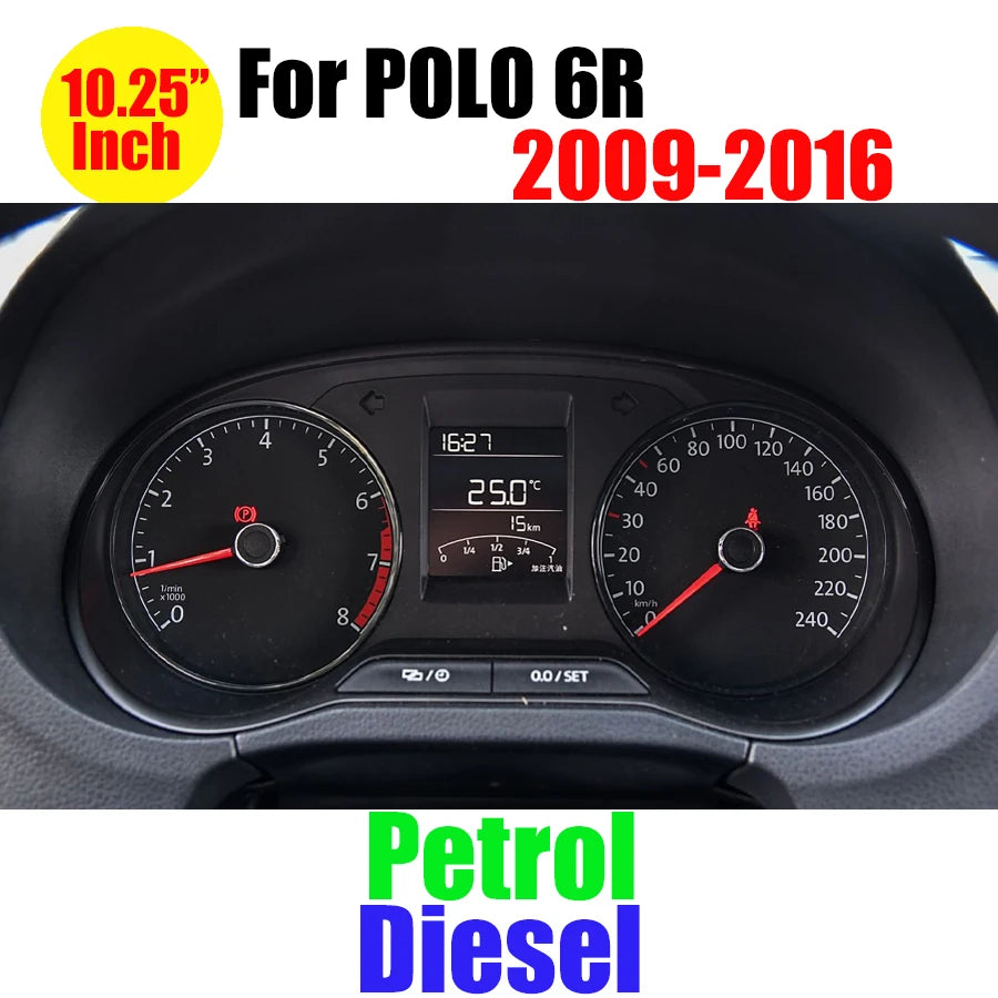 VW Digital Dashboard LCD Instrument Cluste