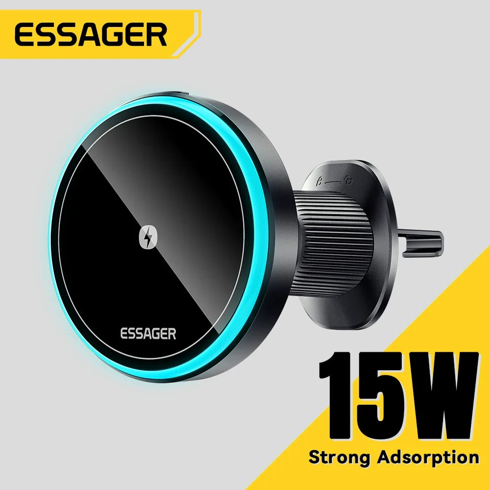 15W Magnetic Wireless Car Charger Mount