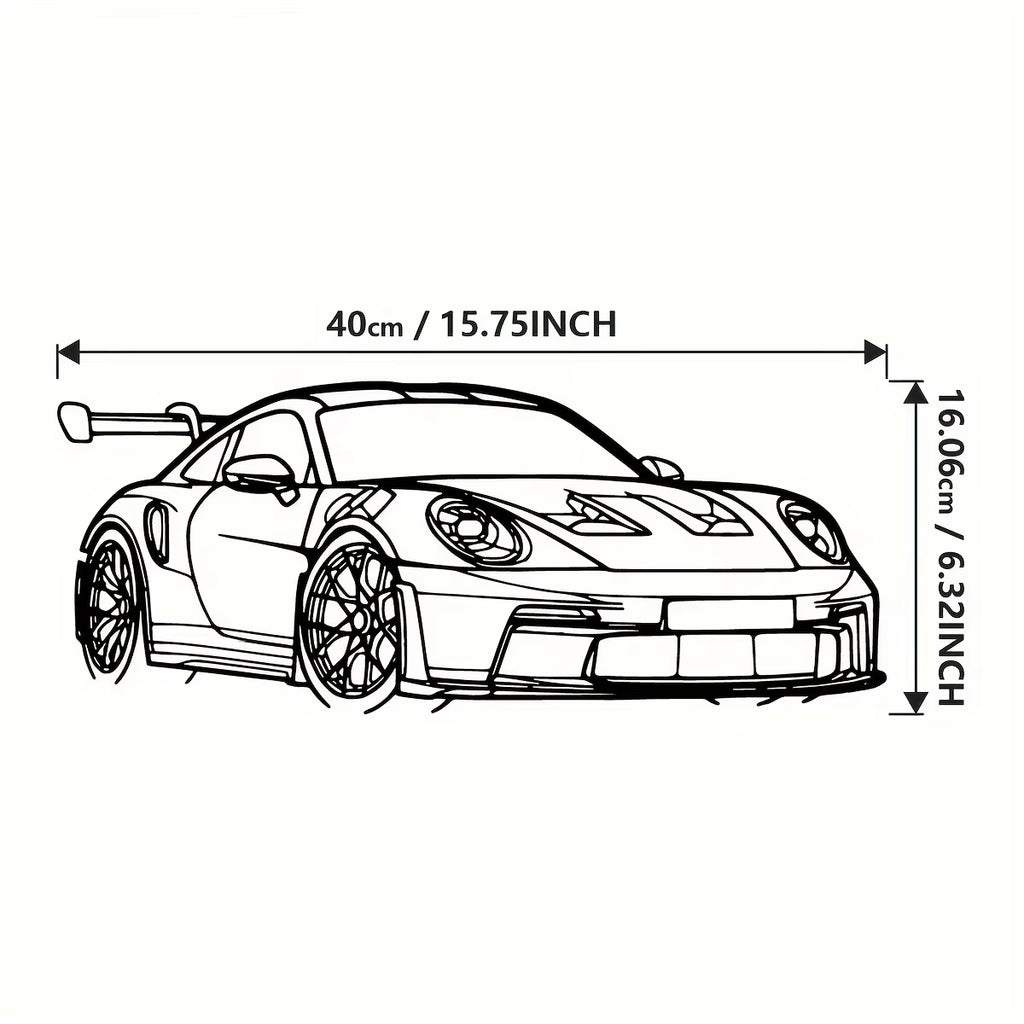 Porsche 911 GT3 RS Metal Wall Art