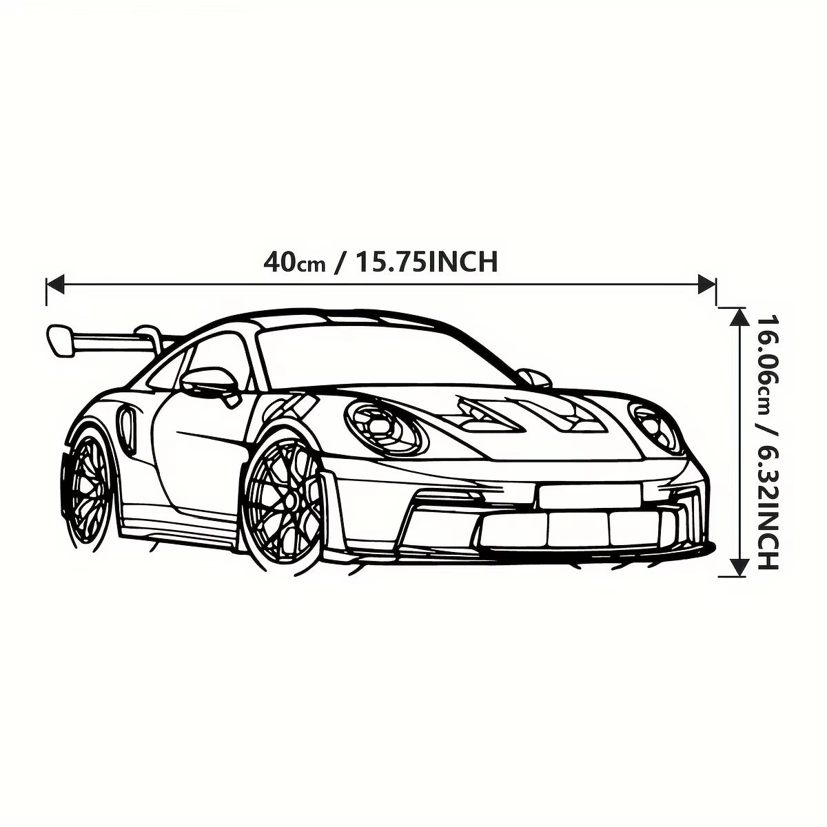 Porsche 911 GT3 RS Metal Wall Art